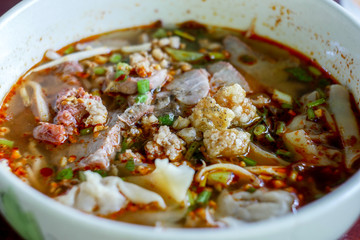 Kuay Tiew thai food noodle soup