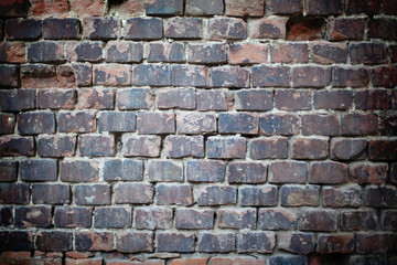 old brick wall with bokeh