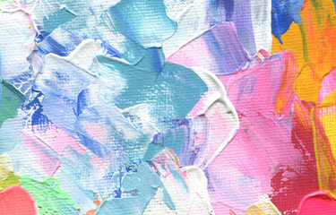 Fototapeta premium Abstract acrylic and watercolor painting. Canvas texture background.