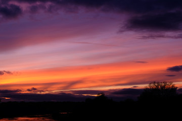 Fototapeta na wymiar Incredible Sky during Sunset