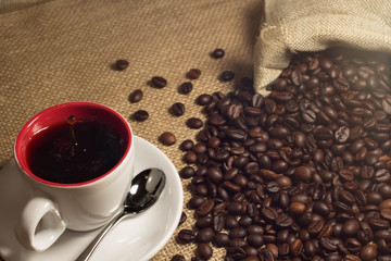 coffee and coffee beans