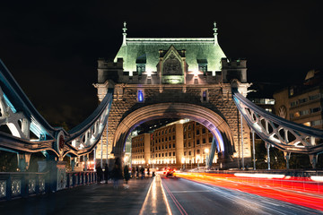 Fototapeta na wymiar London Tower Bridge at night 
