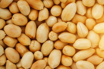 Peanut texture. food background of peanuts beans.