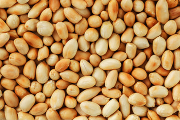 Peanut texture. food background of peanuts beans.
