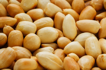 Peanut texture. food background of peanuts beans.