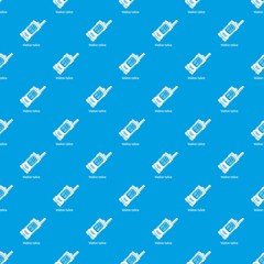 Portable radio pattern vector seamless blue repeat for any use