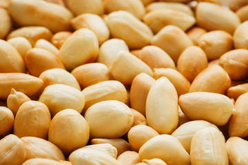 Peanut texture. food background of peanuts beans.