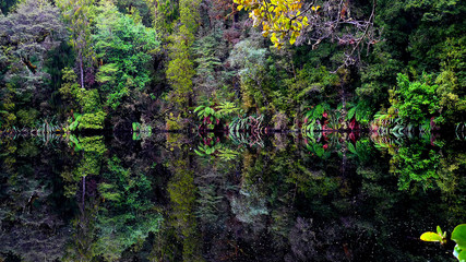 Mirror Lake in New Zealand