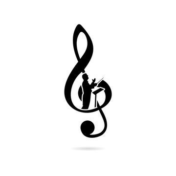 Black Choir guide logo, Choir icon 