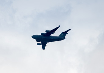 airplane in the air transport