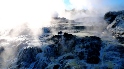 Hot Springs of Rotorua in New Zealand