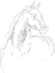 Rider with horse jump over the hurdle