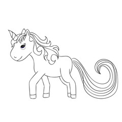  isolated, unicorn, outlines, book coloring pages