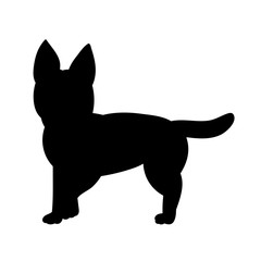  black silhouette of a dog