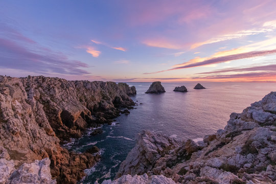 Pointe de Pen Hir au soleil couchant - Camaret-sur-mer - Bretagne