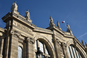 Gare du Nord à Paris, France