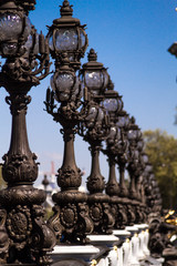Fototapeta na wymiar lampadaire pont alexandre 3 PARIS