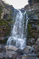 One of the thousands of waterfalls of Putorana plateau.