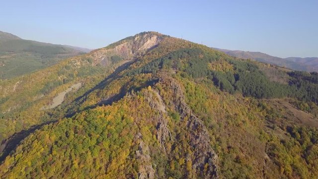 landslide in autumn 4K