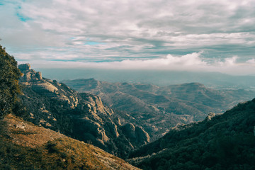 Naklejka premium landscape of catalonia mountains