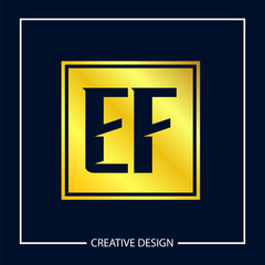 Initial Letter EF Logo Template Design Vector Illustration