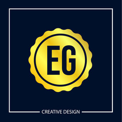 Initial Letter EG Logo Template Design Vector Illustration