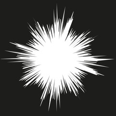 Comic book action lines. Speed lines Manga frame