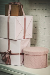 Christmas and New Year gifts under the tree