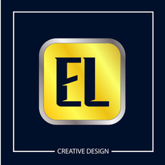 Initial Letter EL Logo Template Design Vector Illustration