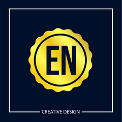 Initial Letter EN Logo Template Design Vector Illustration
