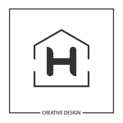 Initial Letter H Logo Template Vector Design