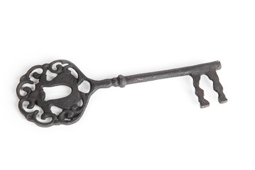 Antique vintage key from the castle door