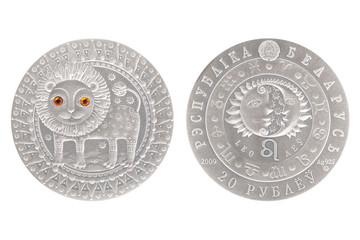 Leo Belarus silver coin