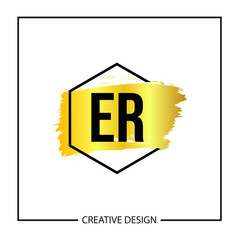 Initial Letter ER Logo Template Design Vector Illustration