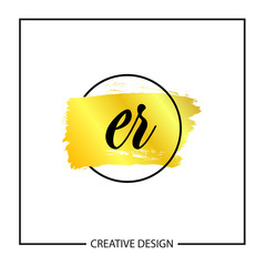 Initial Letter ER Logo Template Design Vector Illustration