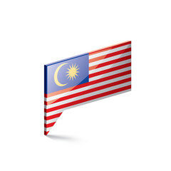 Malaysia flag, vector illustration on a white background.