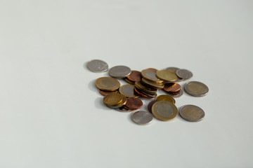 metal coins of different countries