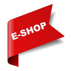 red vector banner eshop