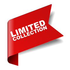 red vector banner limited colection