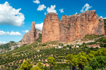 Mountains of Riglos in the Pyrenees