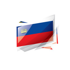 liechtenstein flag, vector illustration on a white background.