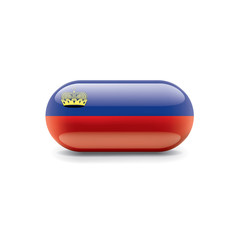 liechtenstein flag, vector illustration on a white background.