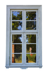 Old window with glass.