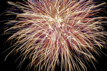 colorful fireworks in the night sky