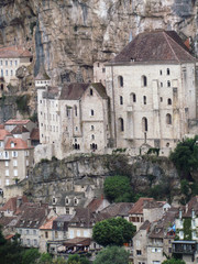 Fototapeta na wymiar Rocamadour, a village in the river Dordogne, southwestern France..
