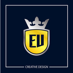 Initial Letter EV Logo Template Design Vector Illustration