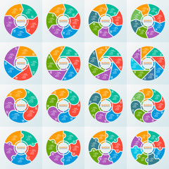 Abstract 3D Paper Infographics. Business template .Vector illustration