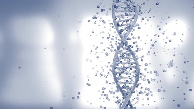 4K DNA Gene Editing Concept. 3D Animation.