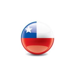Chile flag, vector illustration on a white background.