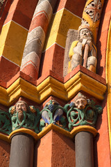 Detail on Cathedral (Dom), Limburg, Hesse, Germany